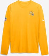 Nike Men's Nike Gold Pittsburgh Steelers Legend Small Logo Dri-FIT Long Sleeve T-Shirt