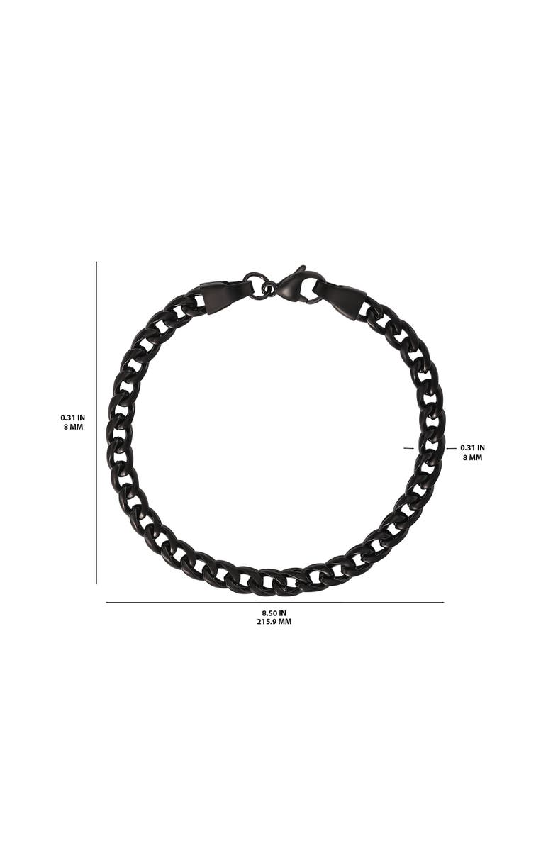 Lucky Brand Figaro Chain Bracelet, Alternate, color, Black