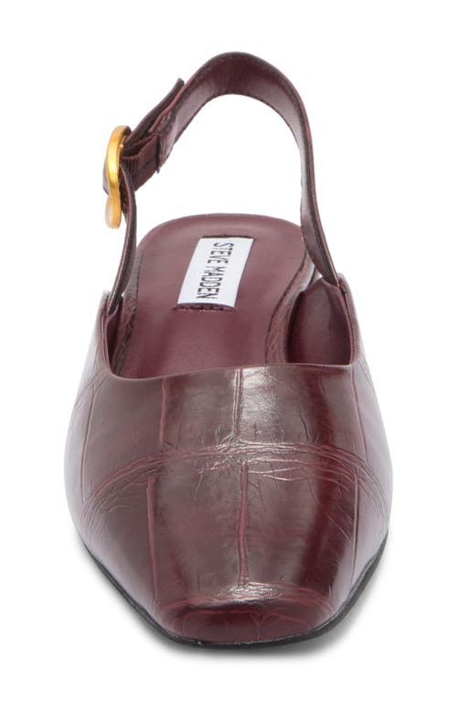 Steve Madden Diona Slingback Pump In Burgundy