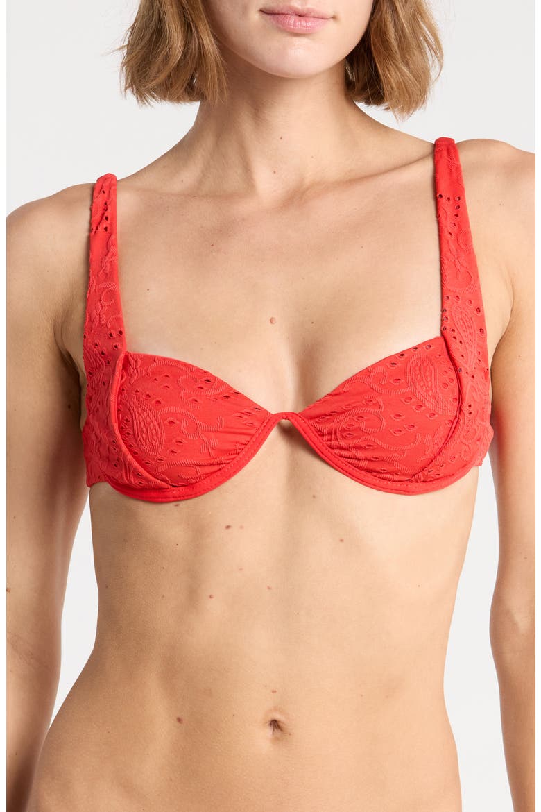 Dove Bikini Top, Main, color, CHERRY COLA