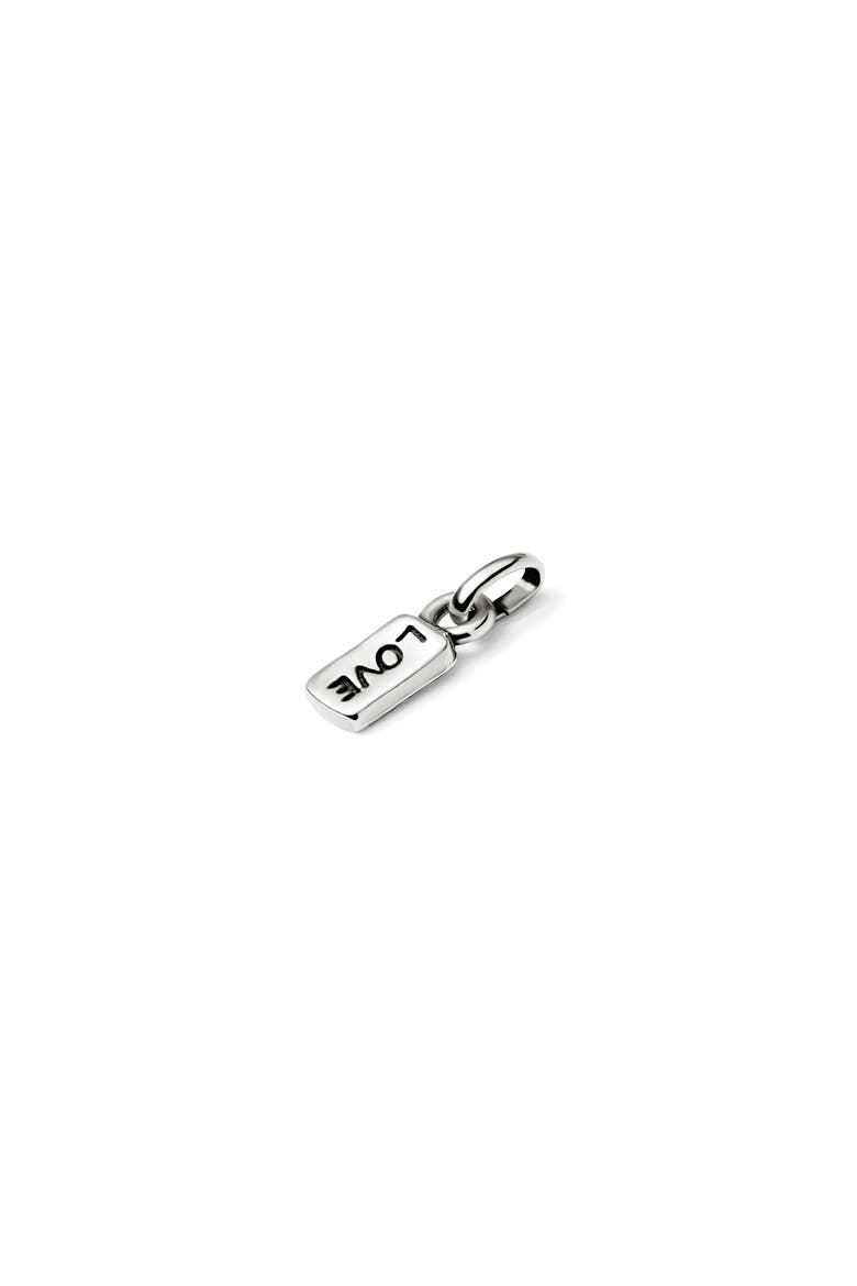 Charm with Word Love, Alternate, color, Silver