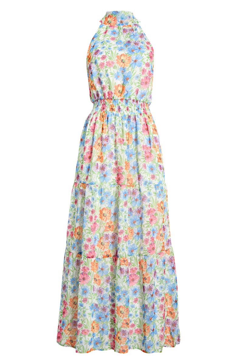 SUGARLIPS Ezia Garden Jetter Halter Maxi Dress, Main, color, 