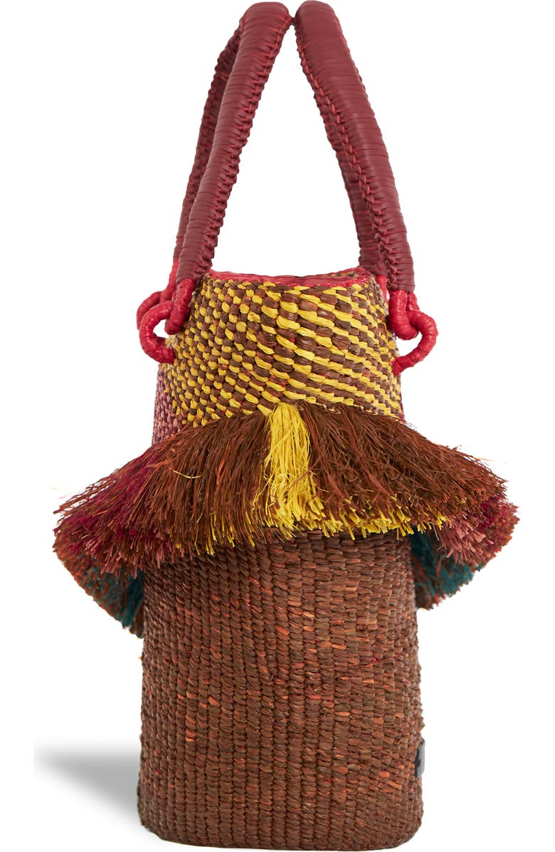 A A K S Tia Raffia Bucket Bag, Alternate, color,