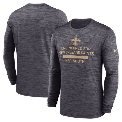 Men's Nike Black New Orleans Saints Sideline Velocity Performance Long Sleeve T-Shirt