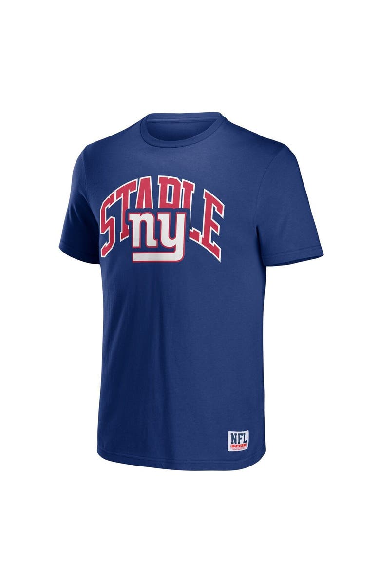 STAPLE Men's NFL x Staple Blue New York Giants Logo Lockup T-Shirt, Alternate, color,