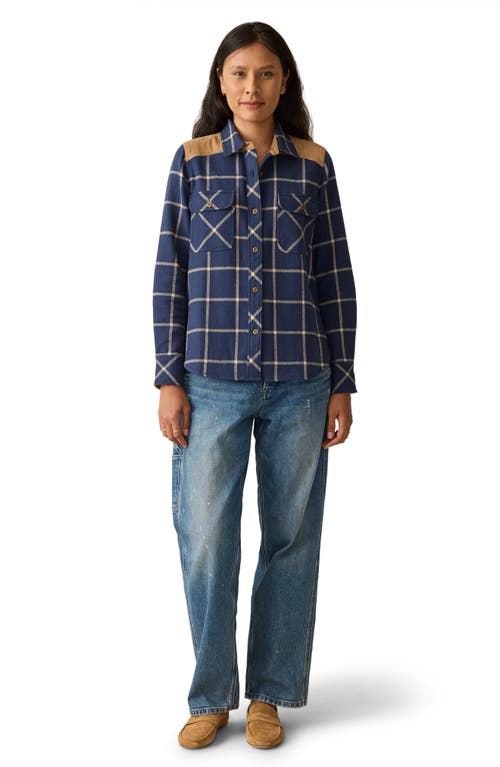 Faherty Daly Plaid Cotton Flannel Shirt In Multi