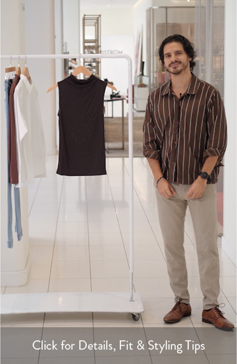 Drape Neck Sleeveless Top, sales video thumbnail