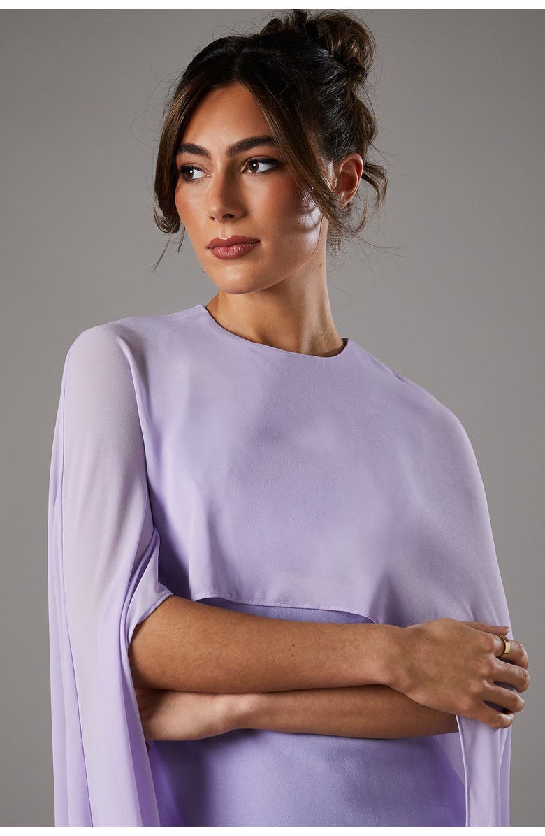 Coast Cape Sleeve Maxi Dress, Alternate, color, Lilac