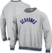 Champion Men's Champion Heather Gray/Navy Seattle Seahawks Reverse Weave Yarn Dye Sweatshirt