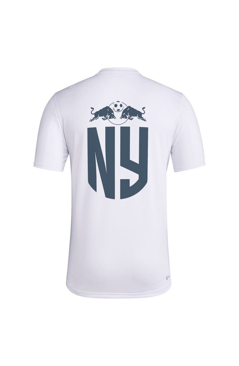 adidas Men's adidas White New York Red Bulls Team Jersey Hook AEROREADY T-Shirt, Alternate, color, White