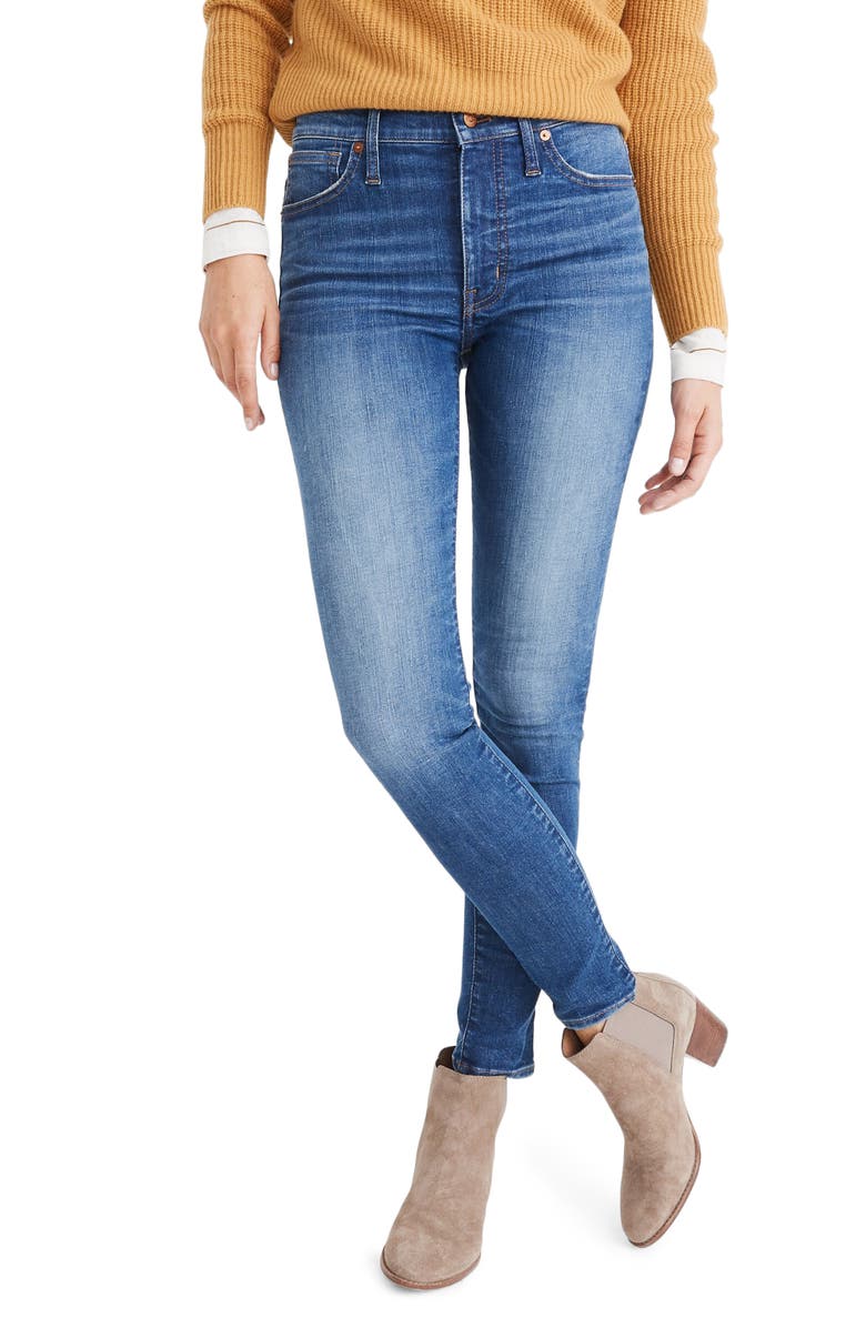 Madewell Mid Rise Skinny Jeans, Main, color,