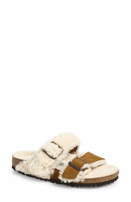 Arizona Genuine Teddy Shearling Lined Slide Sandal