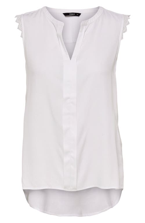Only Onlkimmi Sleeveless Top In White