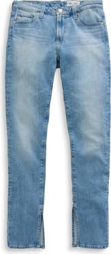 AG Prima Split Hem Low Rise Cigarette Jeans