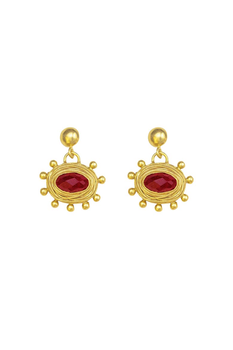 Zand Drop Earrings, Main, color, Brass