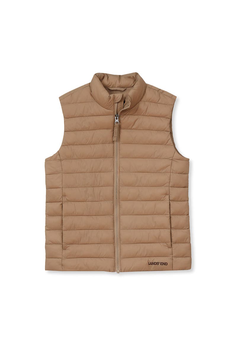 Kids Featherfree Insulated Packable Vest, Main, color, Khaki