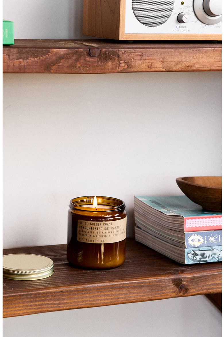 Golden Coast Large Concentrated Candle, Alternate, color, BROWN
