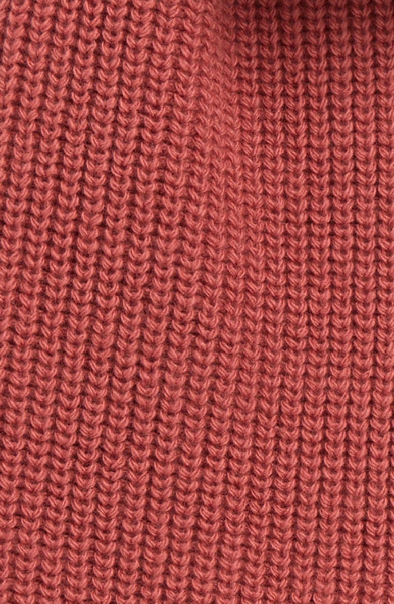 Moncler Kids' Virgin Wool Scarf & Gloves Set, Alternate, color, Dark Red