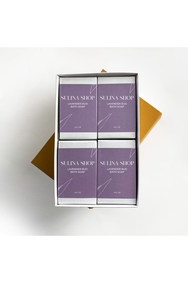 Lavender Bud Bath Soap Set of 4, Alternate, color, No Color