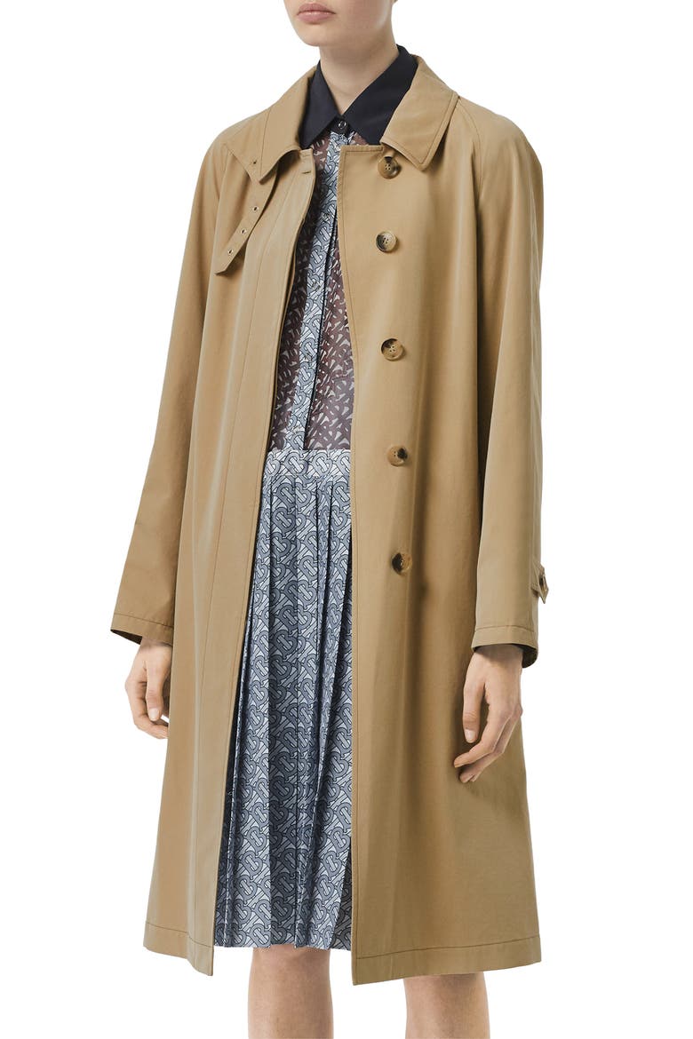 Belted Car Coat, Alternate, color, PALE HONEY