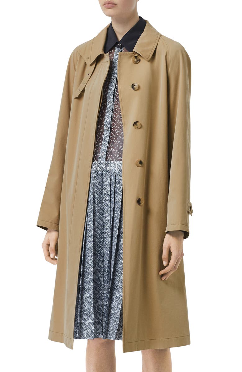 Burberry Belted Car Coat, Alternate, color,