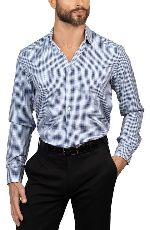 Trim Fit Check Dress Shirt