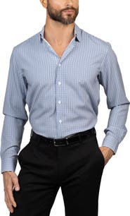 Eddie Bauer Trim Fit Check Dress Shirt