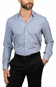 Eddie Bauer Trim Fit Check Dress Shirt