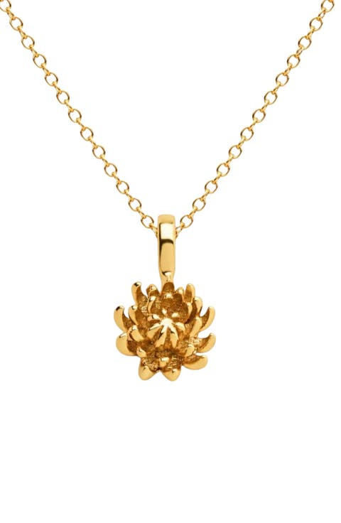 Birth Flower Charm Necklace