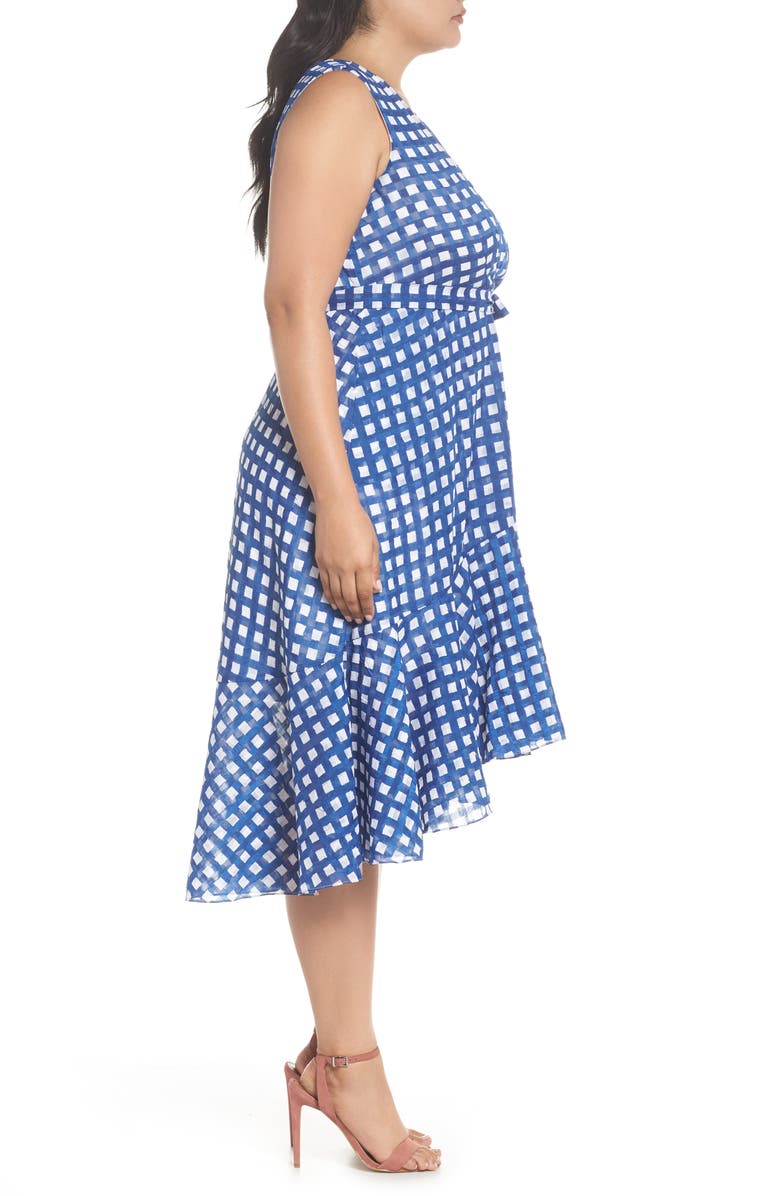 Eliza J Ruffle High/Low Dress, Alternate, color, 