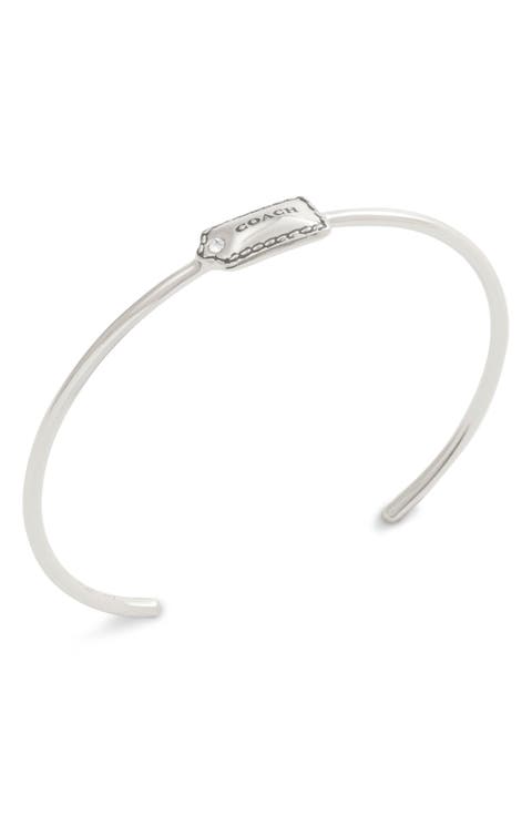 Logo Tag Cuff Bracelet