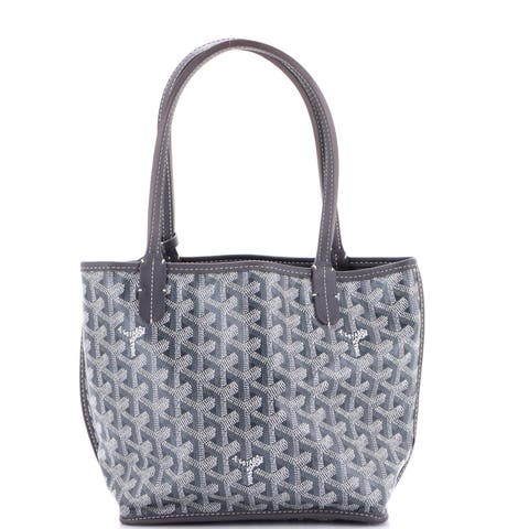 Anjou Reversible Tote Coated Canvas Mini