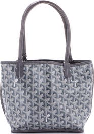 Pre-Owned Goyard Anjou Reversible Tote Coated Canvas Mini