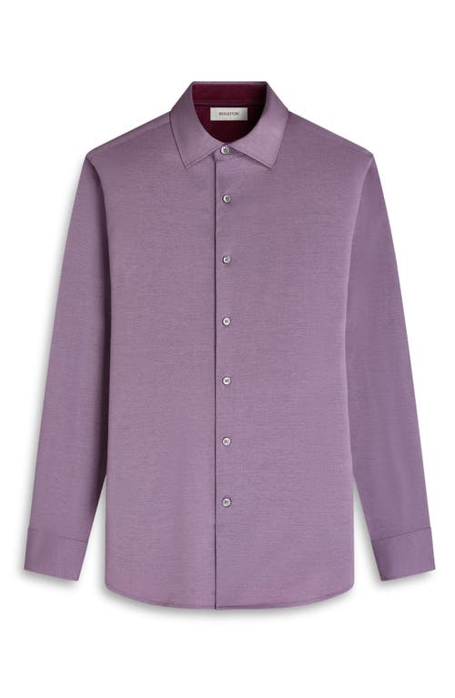 Bugatchi Jimmy Ooohcotton® Button-up Shirt In Purple