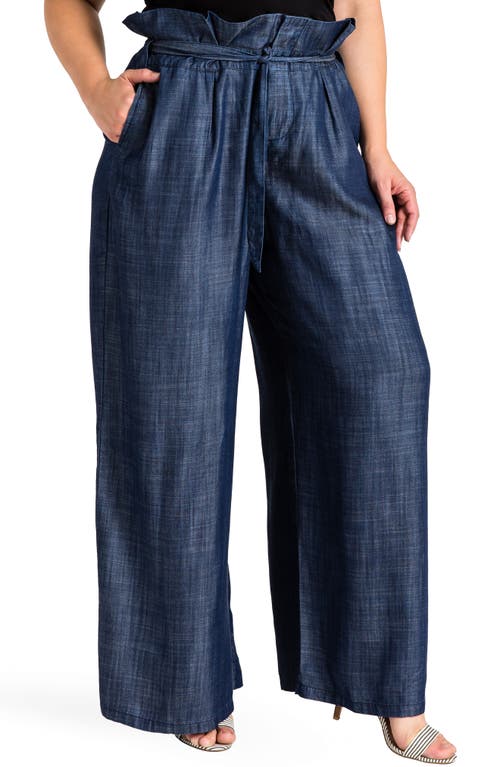 Standards & Practices Cleo Wide Leg Pants in Dark Blue 