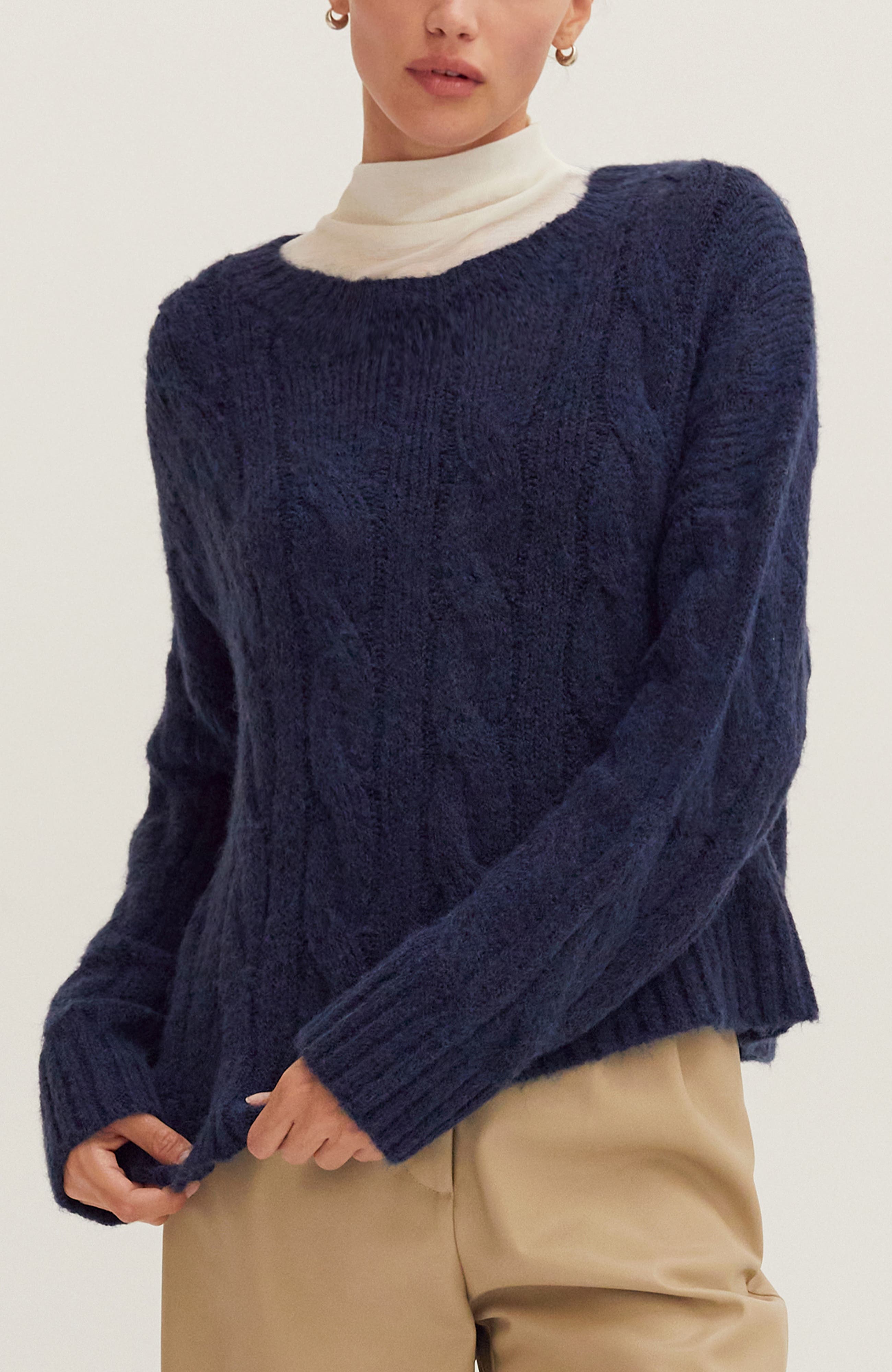 Cable Knit Sweater - image 5