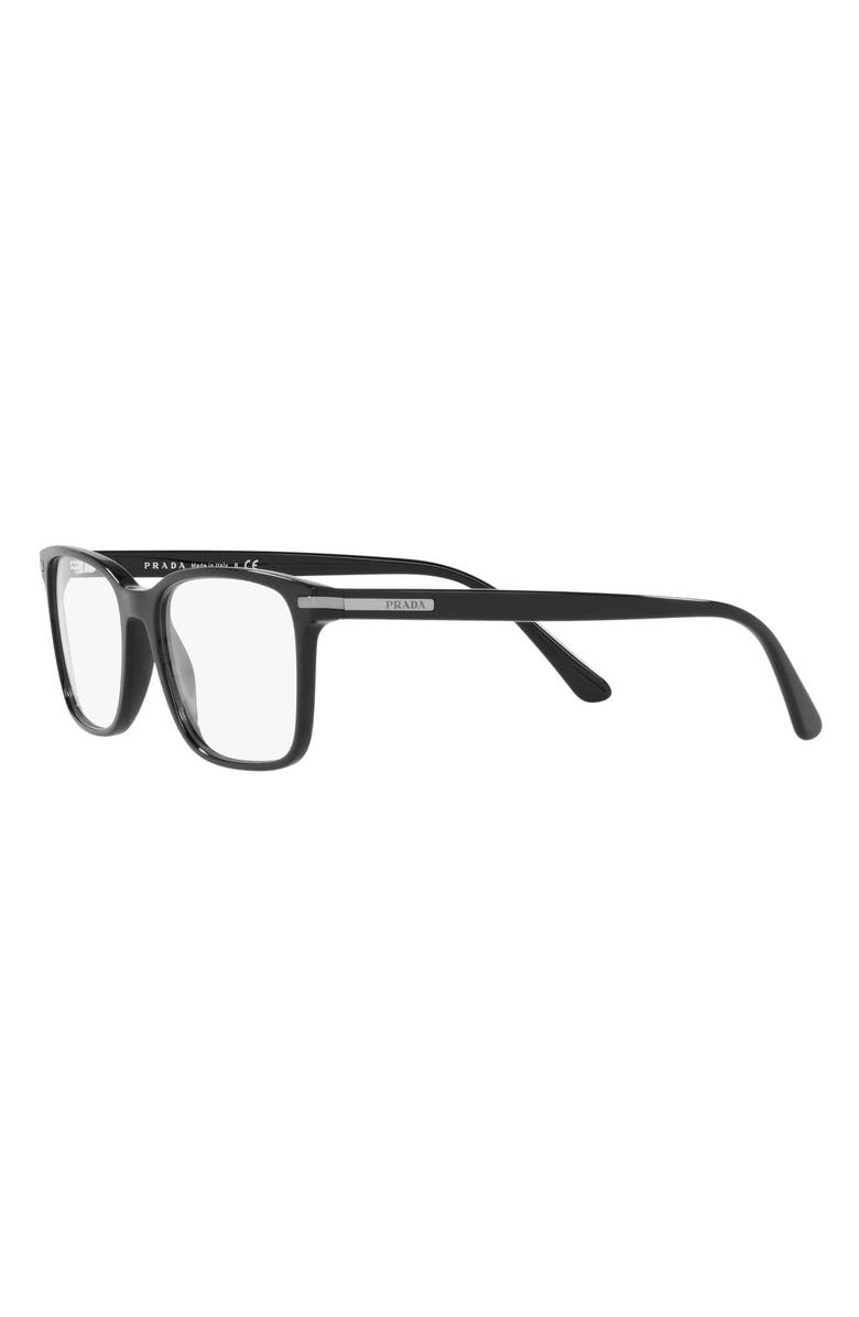 Prada 56mm Rectangular Optical Glasses, Alternate, color, 