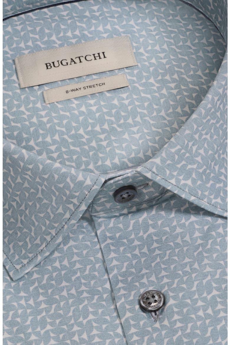 James OoohCotton Geometric Long Sleeve Button Up Shirt, Alternate, color, AVOCADO