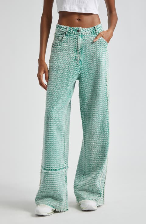 Embossed Jeans