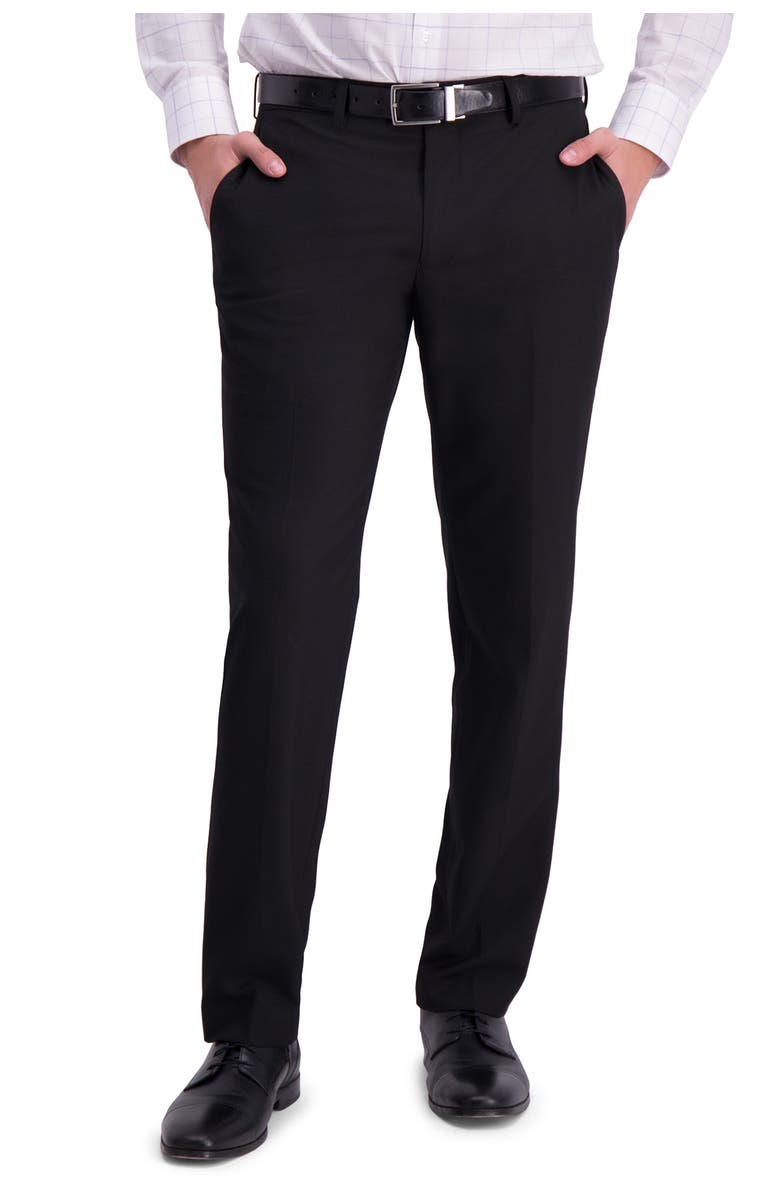 Louis Raphael Solid Flat Front Skinny Fit Dress Pants, Main, color,