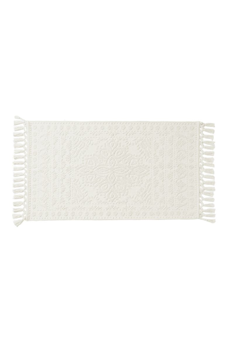 Nellore Fringe Bath Rug, Main, color, IVORY