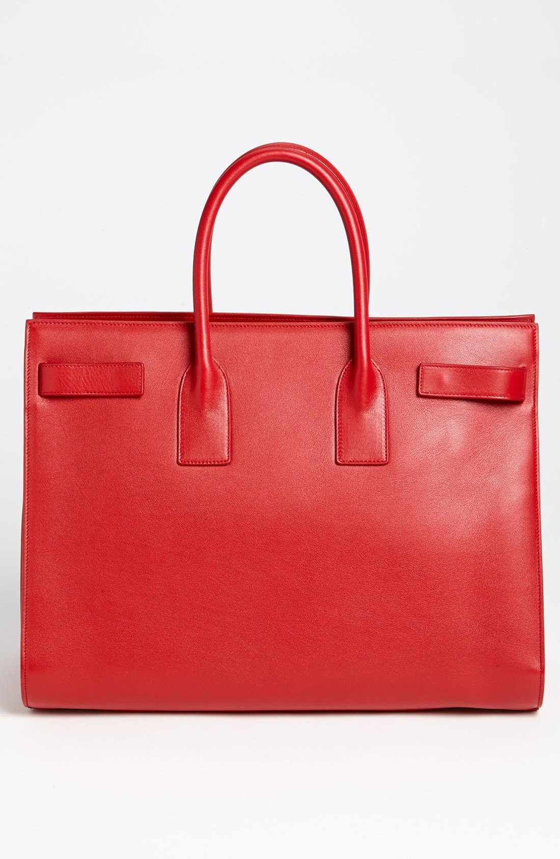 'Sac de Jour' Leather Tote, Alternate, color, ROUGE