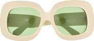 Valentino 50mm Polarized Square Sunglasses