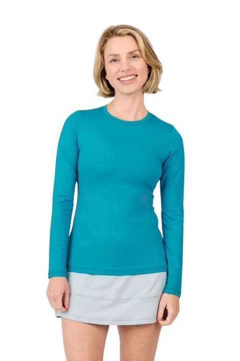 UV Colors Womens Long Sleeve Tennis Shirt