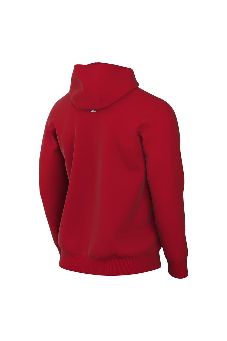 Men's Nike Red Toronto Raptors Sportswear Essential Wordmark Club Hoodie, Alternate, color, Red