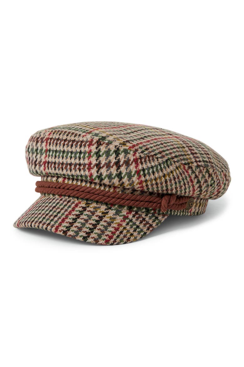 Gender Inclusive Fiddler Cap, Alternate, color, SAND/ADRENALINE RUSH/GREEN