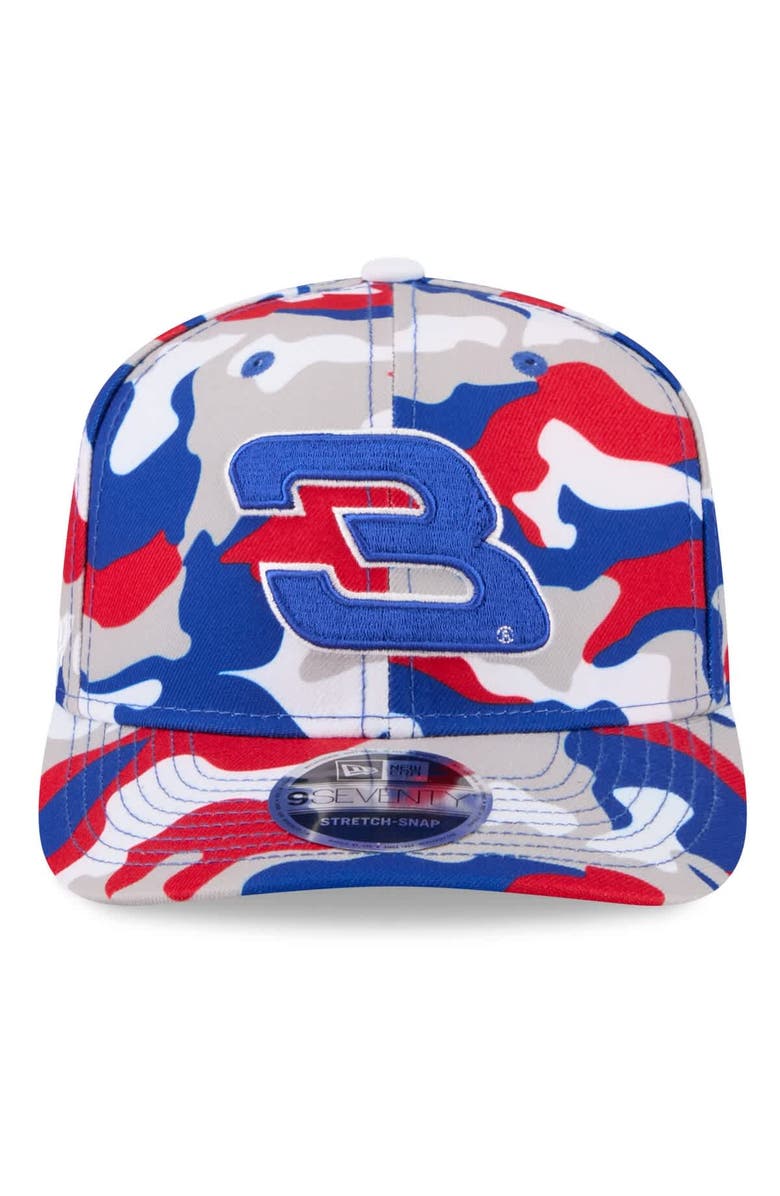 New Era Men's New Era White Austin Dillon Patriotic Camo 9SEVENTY Stretch-Snap Hat, Alternate, color, White