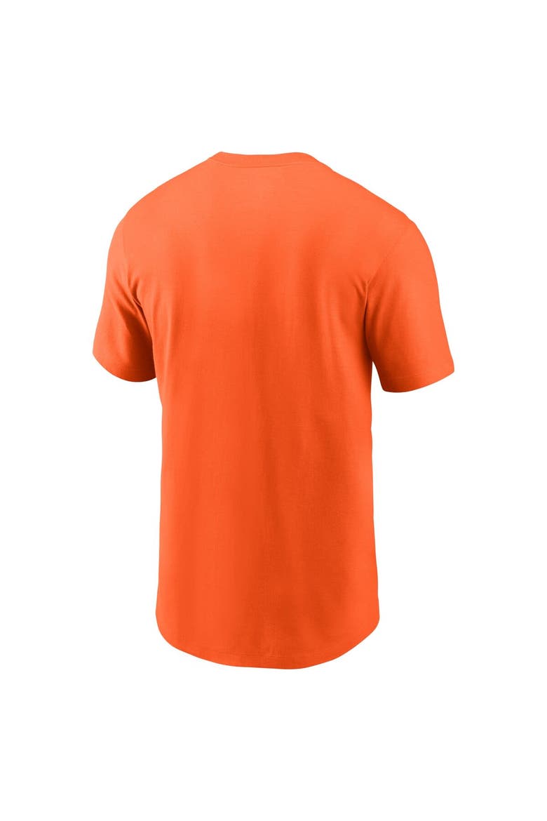 Men's Nike Orange Denver Broncos Primetime Wordmark Essential T-Shirt, Alternate, color, Orange