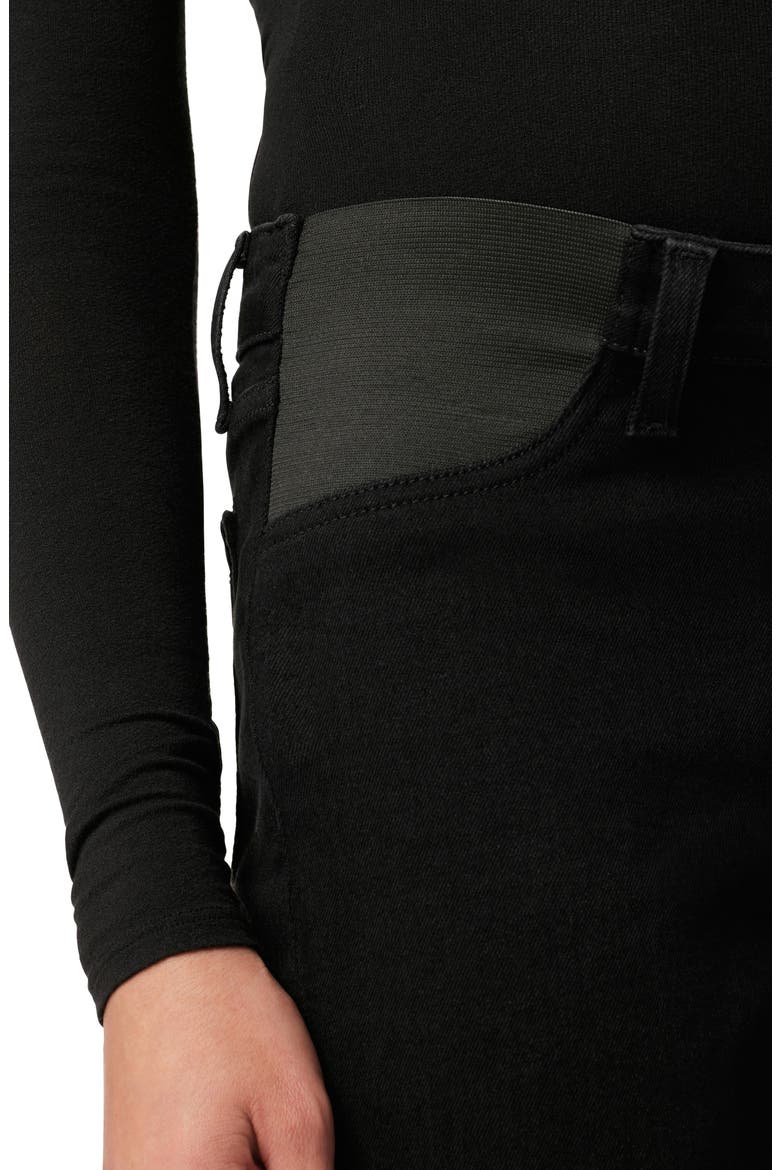 The Snapback Icon Bootcut Maternity Jeans, Alternate, color, BLACK