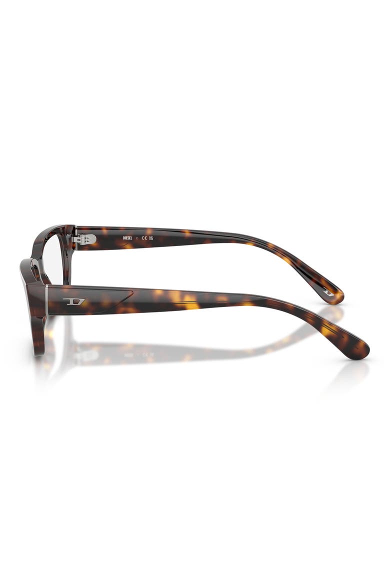 54mm Square Optical Glasses, Alternate, color, HAVANA/ DEMO